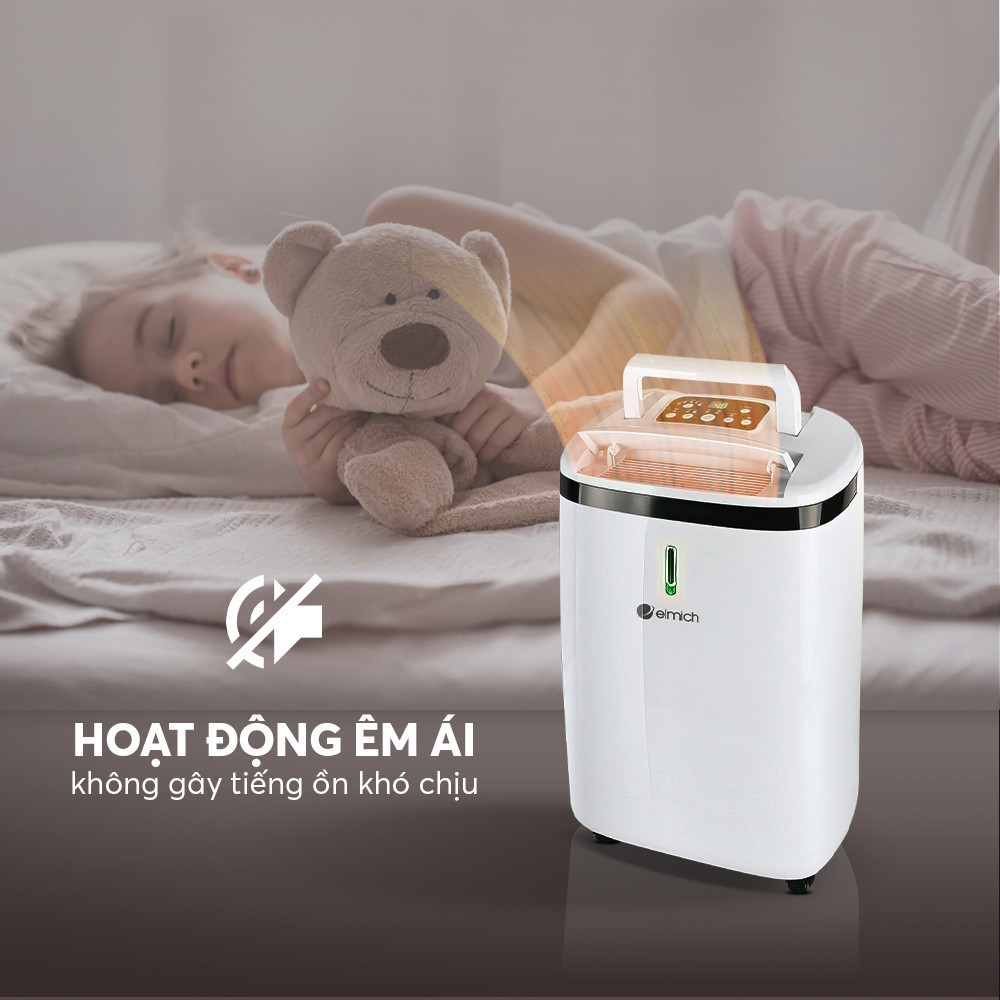 Máy hút ẩm không khí Elmich 20L DE-3923, 16L DE-3922, Hàng chính hãng, hẹn giờ đến 24h, tự động ghi nhớ chế độ - JoyMall