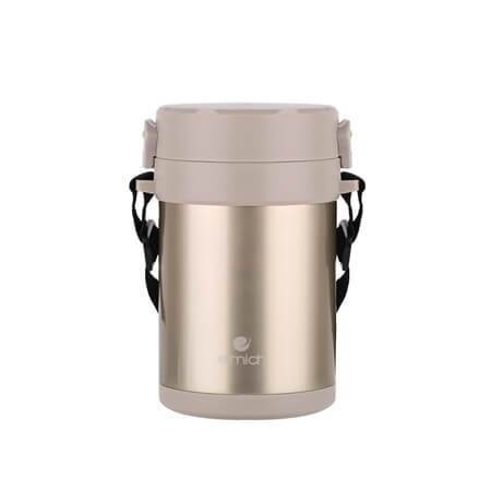 Hộp cơm giữ nhiệt văn phòng Inox 304 Elmich EL8293 dung tích 1.8L, Hàng chính hãng, kèm muỗng đũa và túi đựng - JoyMall