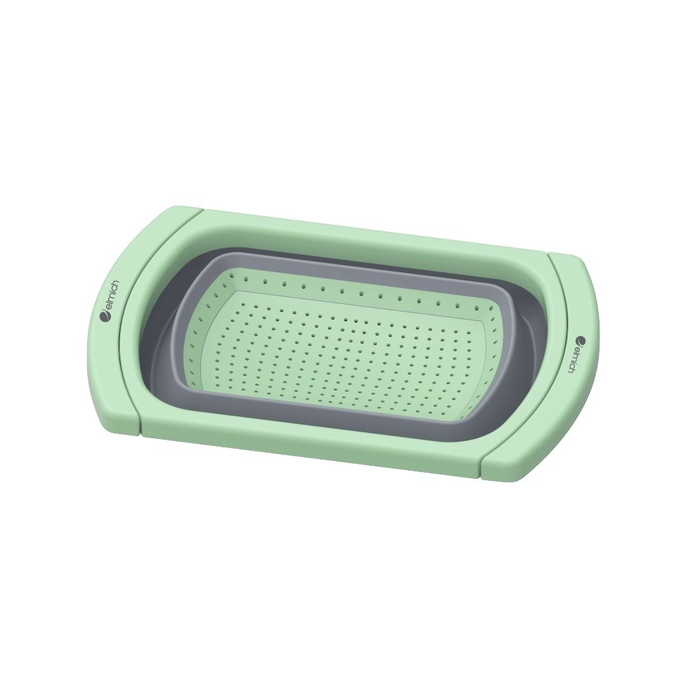 Rổ gấp gọn kê bồn rửa bát Elmich EL8411, Hàng chính hãng, tay cầm điều chỉnh, nhanh ráo nước - JoyMall