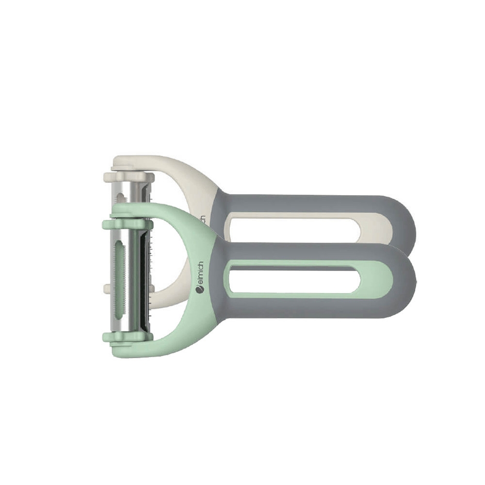 Dụng cụ nạo gọt rau củ quả 3 trong 1 Elmich EL8415, Hàng chính hãng, Lưỡi dao thép không gỉ, Tích hợp 3 lưỡi dao-JoyMall