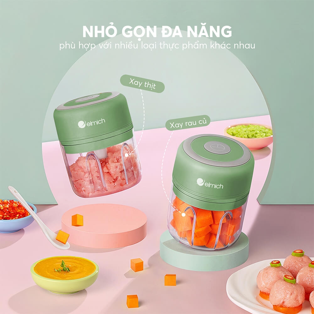 Máy xay tỏi ớt cầm tay Elmich PBE-8659