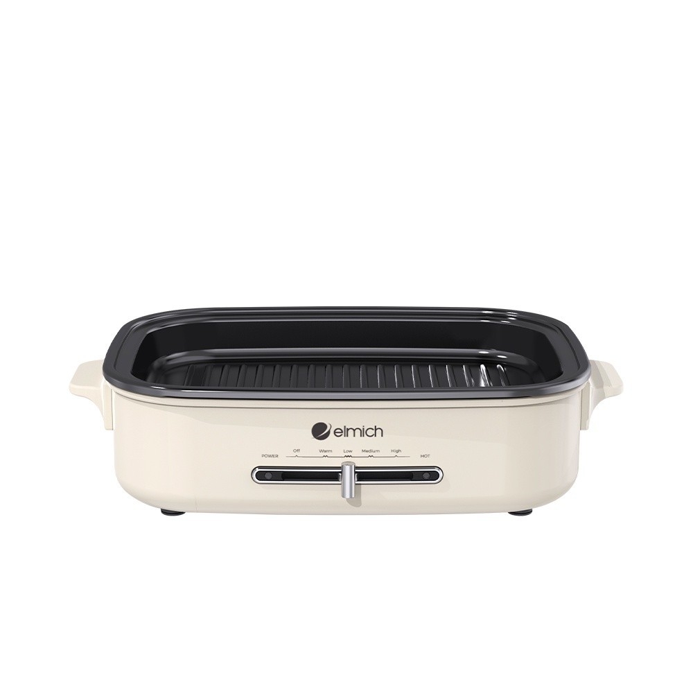 Nồi lẩu nướng đa năng Elmich MCE-3909OL, Hàng chính hãng, điều chỉnh nhiệt độ, tay cầm cách nhiệt - JoyMall