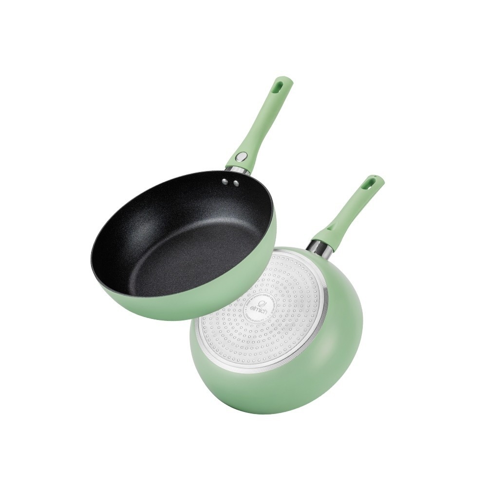 Chảo chống dính siêu bền Elmich EL-5942SK, EL-5942GY size 20, 24, 26, 28cm, Hàng chính hãng, bắt từ siêu nhanh - JoyMall