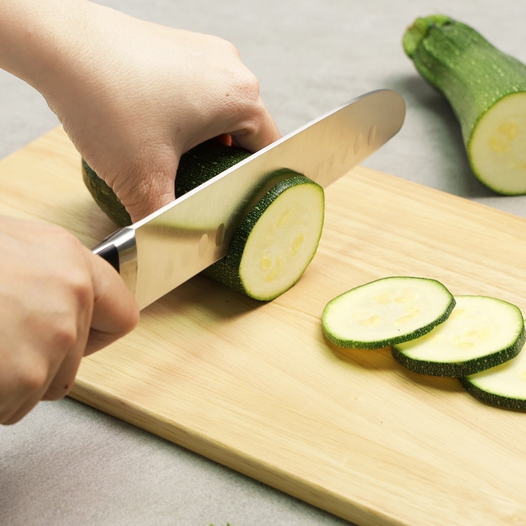 CKK804 - Bộ dao 7 món LocknLock gồm 6 dao, 1 khối đỡ dao nam châm bằng gỗ - Màu nâu-CN-2-STS-Color box-Single