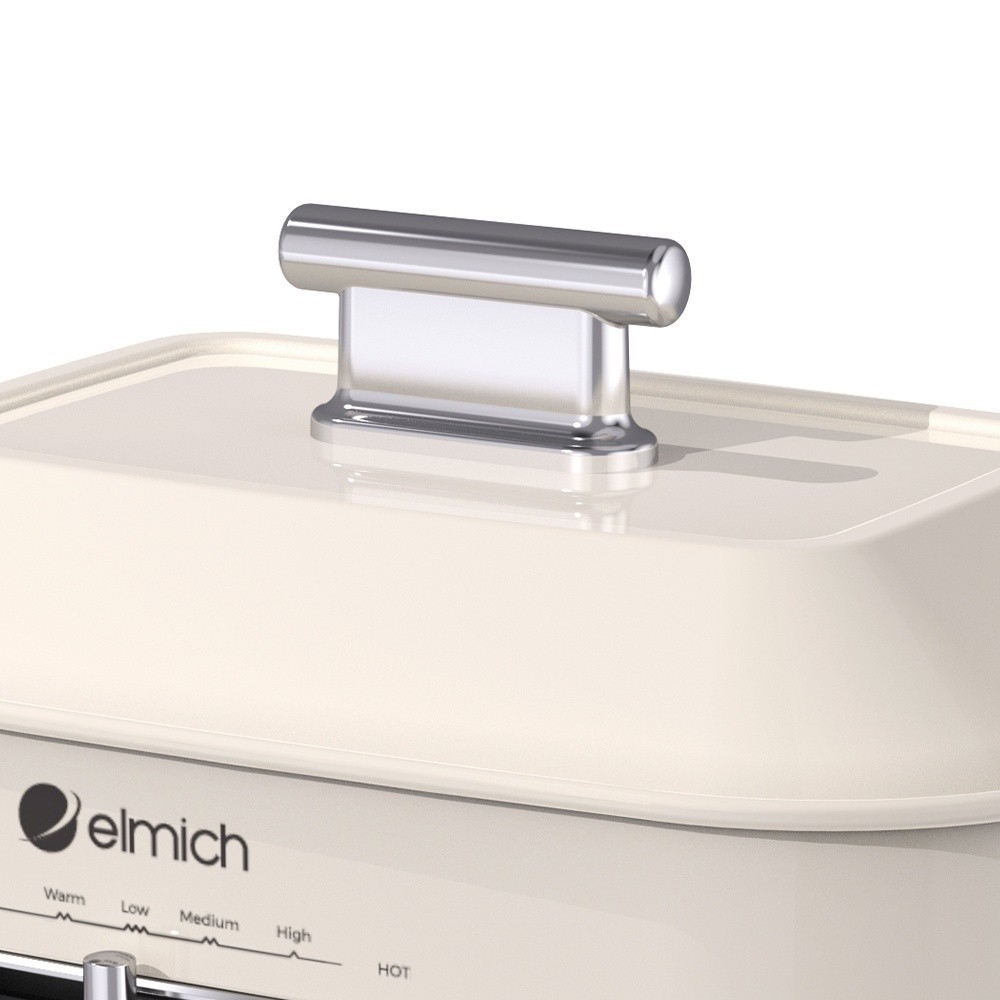 Nồi lẩu nướng đa năng Elmich MCE-3909OL, Hàng chính hãng, điều chỉnh nhiệt độ, tay cầm cách nhiệt - JoyMall