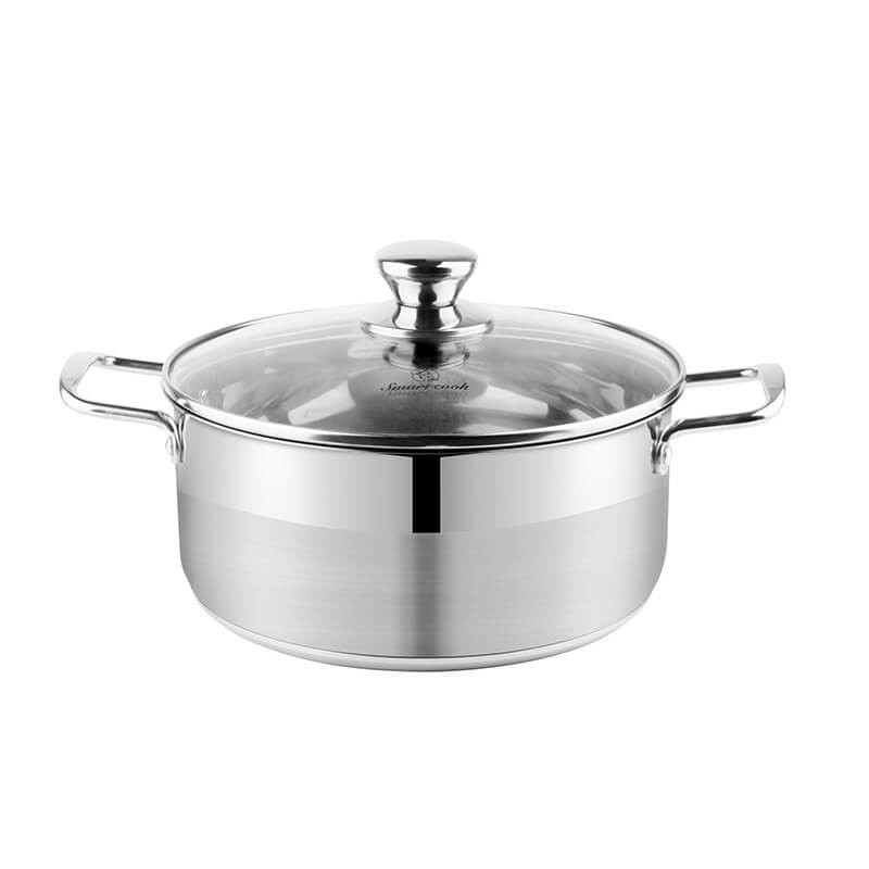 Bộ nồi inox Elmich Smartcook SM2104MN size Nồi 18, 22, chảo 26cm