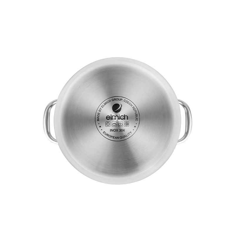 Bộ nồi inox 304 3 lớp đáy liền nắp kiếng Elmich Trimax Czech EL-3833