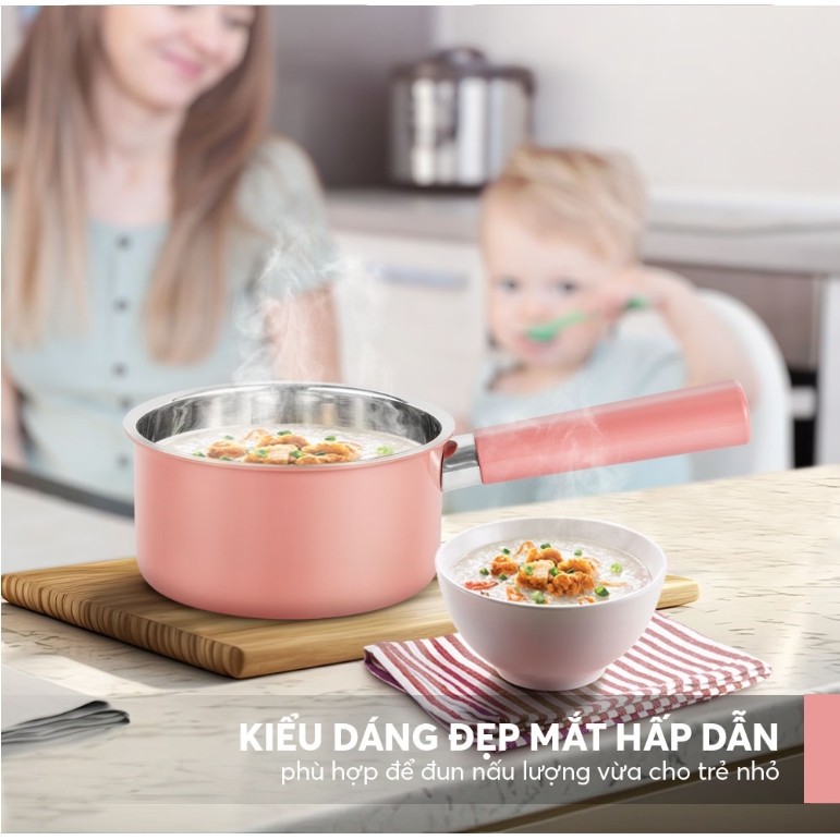 Quánh chống inox nguyên khối Elmich Baby EL-2510AP