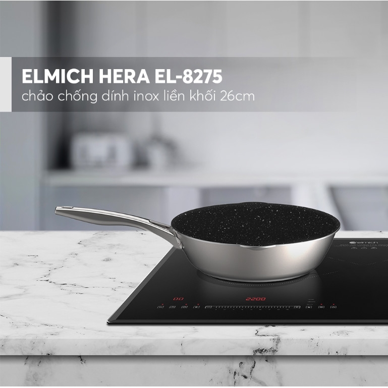 Chảo chống dính Inox liền khối ELmich Hera EL-8275 size 26cm