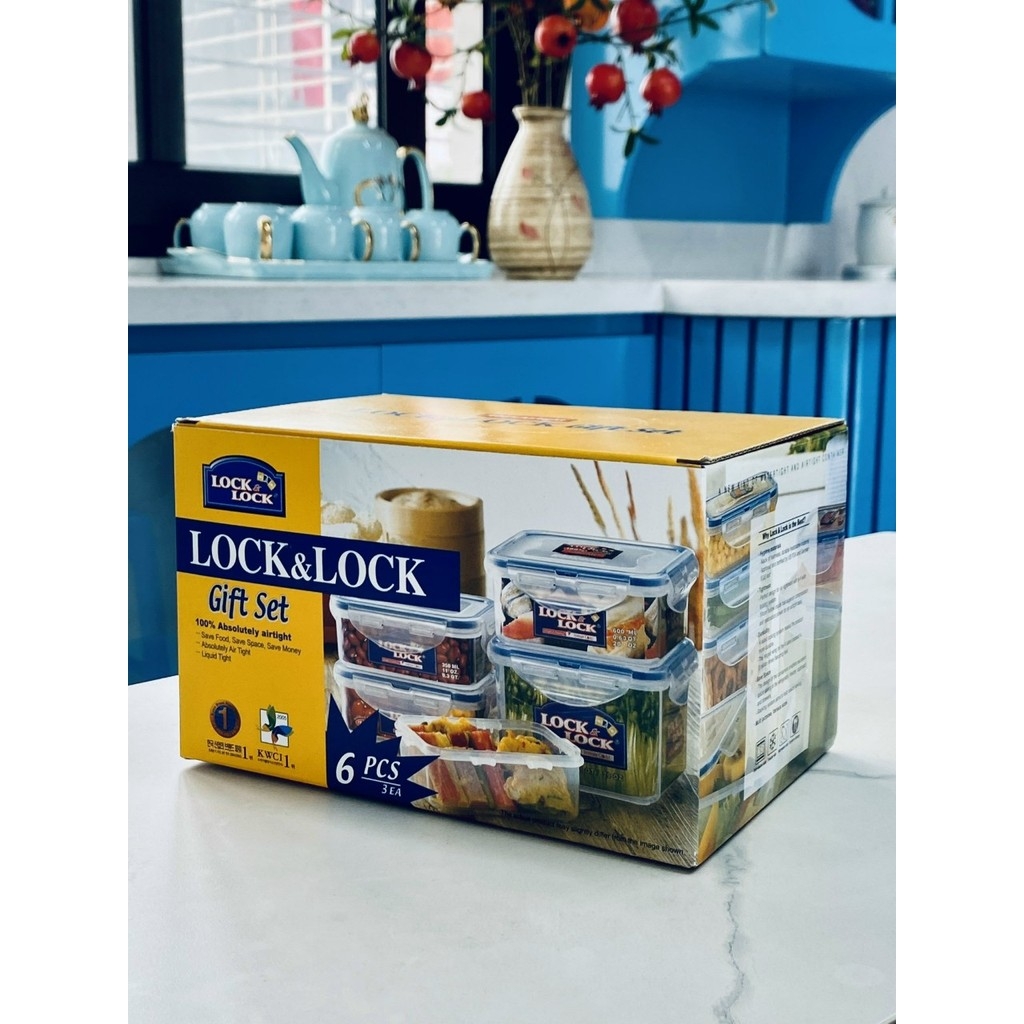 Bộ 3 Hộp Nhựa Bảo Quản Thực Phẩm LocknLock HPL817R03