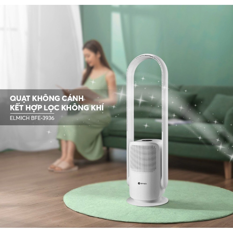 Quạt không cánh kết hợp lọc không khí Elmich BFE-3936