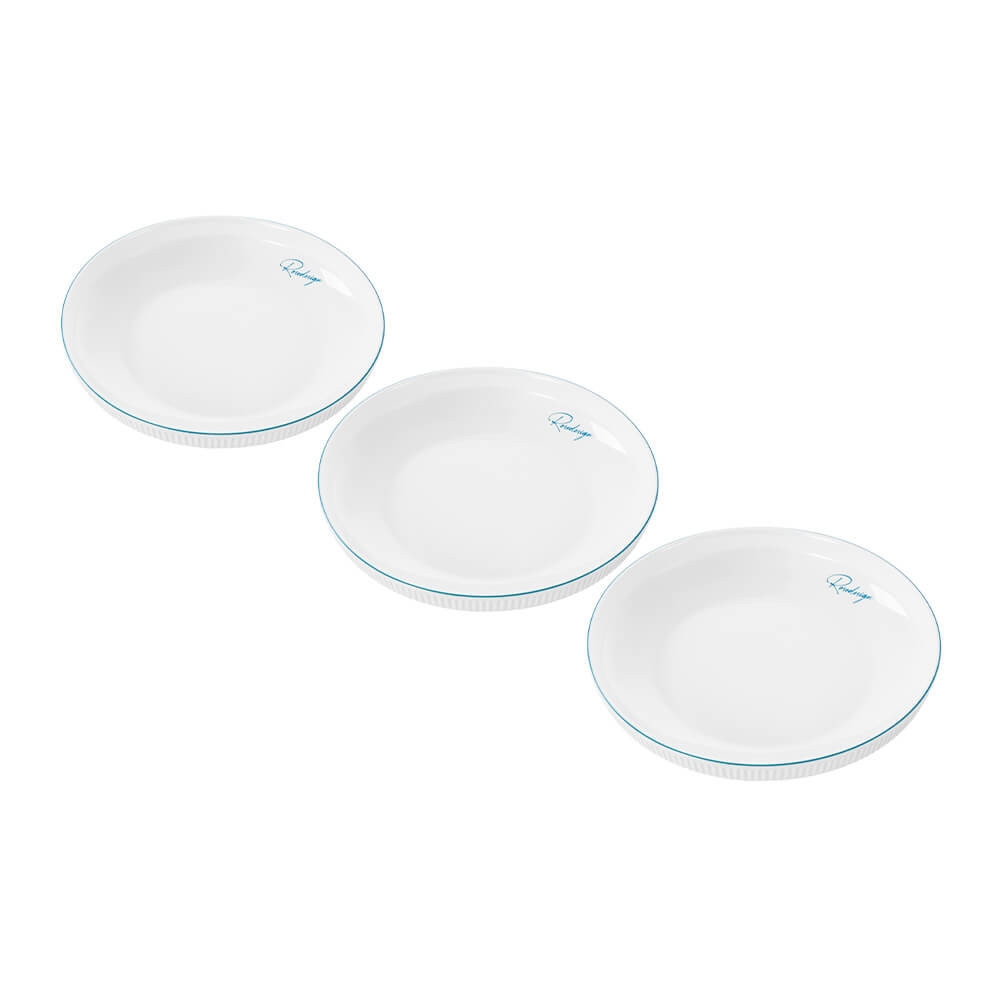 Bộ 3 đĩa tròn sâu lòng Elmich RoseDesign EL-0241, Hàng chính hãng, sử dụng được trong lò vi sóng, máy rửa bát - JoyMall