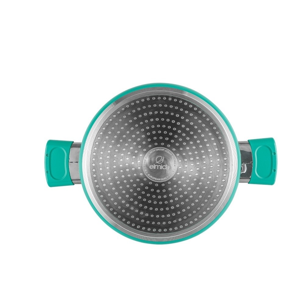 Bộ nồi  chống dính vân đá ánh kim siêu bền Elmich EL-5112BL size 18,20,24cm