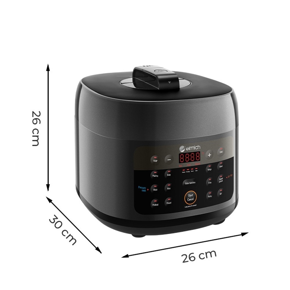 Nồi áp suất đa năng kết hợp thêm chức năng chiên không dầu 4L Elmich AFE-1808