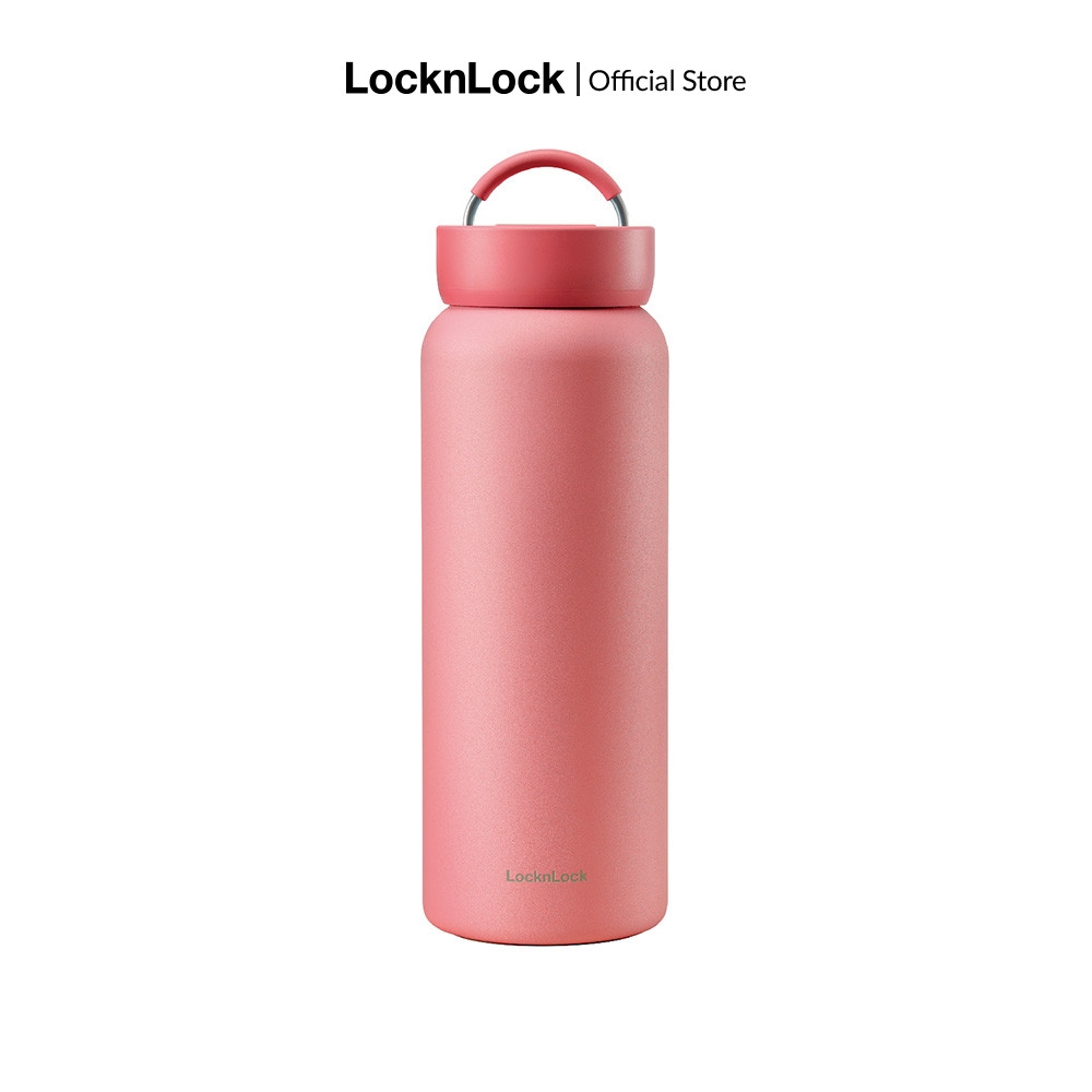 Bình giữ nhiệt Lock&Lock Jumbo Tumbler 900ml LHC4300- Có quai xách inox - Giữ nhiệt 24h - Hàng chính hãng