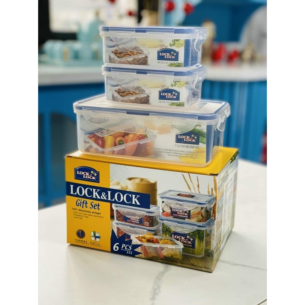 Bộ 3 Hộp Nhựa Bảo Quản Thực Phẩm LocknLock HPL817R03