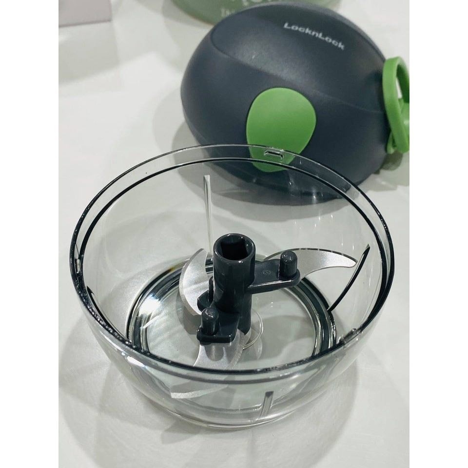 Dụng Cụ Xay Tỏi Ớt Thực Phẩm Mini Lock&Lock CKS321GRN 180ml - Màu Xanh Lá - Hàng Chính Hãng