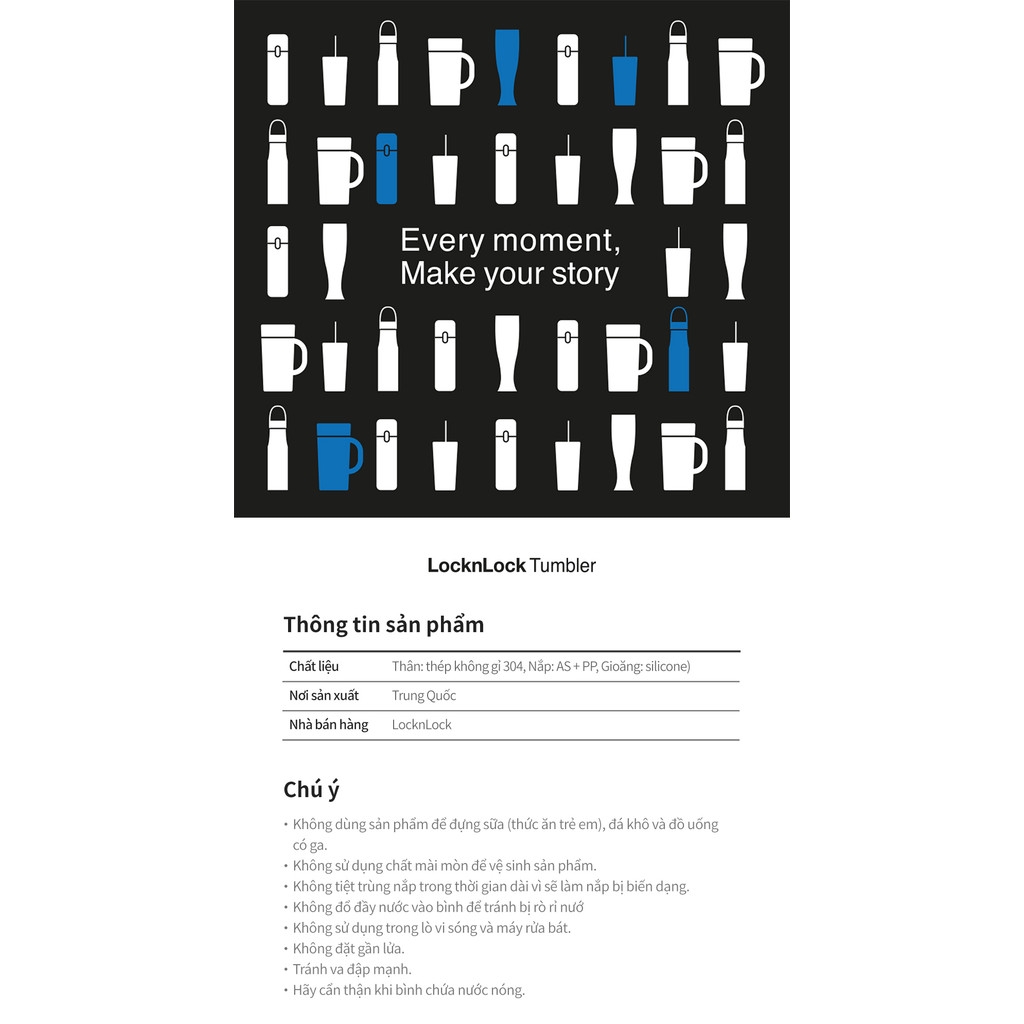 Ca nước giữ nhiệt LocknLock Metro Mug LHC4219 475ml