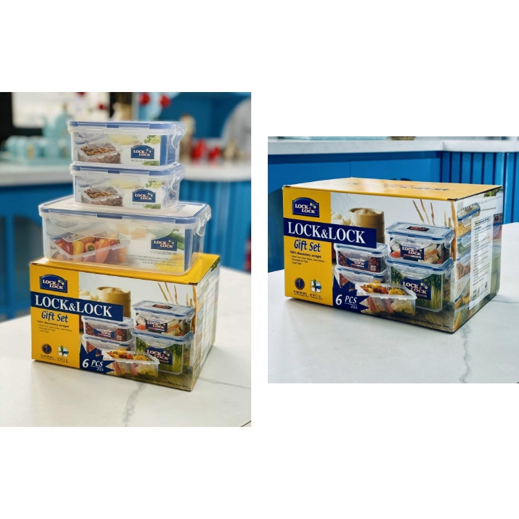 Bộ 3 Hộp Nhựa Bảo Quản Thực Phẩm LocknLock HPL817R03