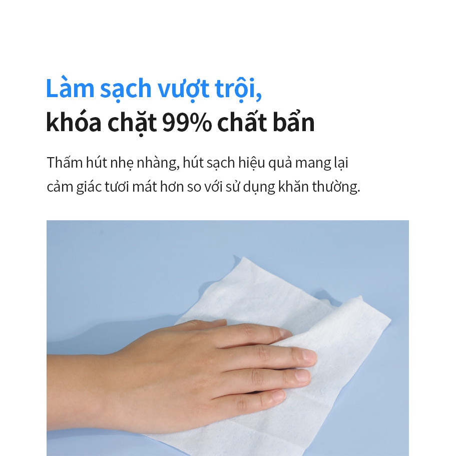 Khăn giấy ướt trẻ em Lock&Lock 80 miếng ETM245, Hàng chính hãng, Lọc 7 tầng, dưỡng ẩm, an toàn cho da nhạy cảm - JoyMall