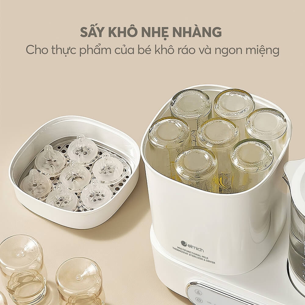 Máy tiệt trùng sấy khô và đun nước đa năng Elmich babycare PTE-8781