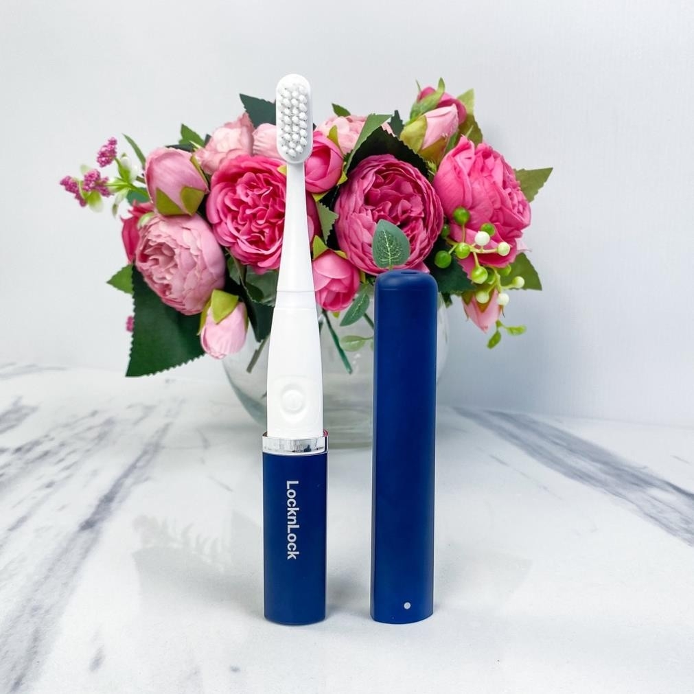 Bàn chải đánh răng điện Locknlock, Electric portable toothbrush 171x21x20 mm - Màu xanh Navy ENR344NVY