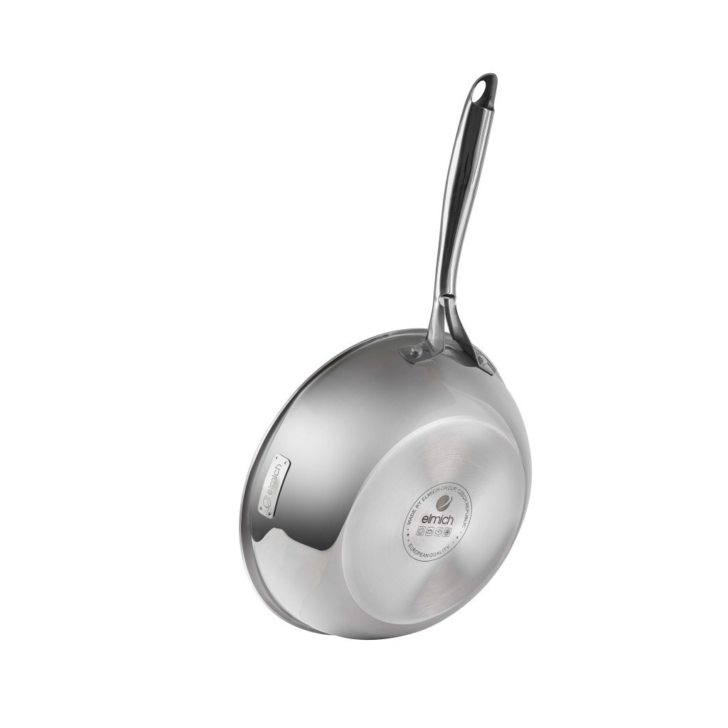 Chảo inox nguyên khối, chống dính vân đá 3D elmich Trimax EL2418OL size 28cm