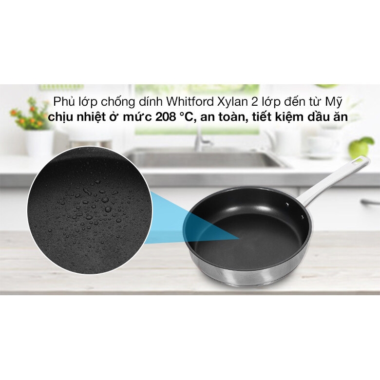 Chảo Inox chống dính Elmich Smartcook SM-2702MN size 24cm