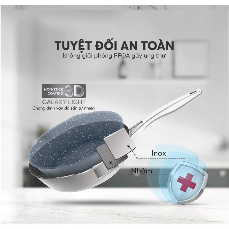 Chảo chống dính Inox liền khối ELmich Hera EL-8275 size 26cm