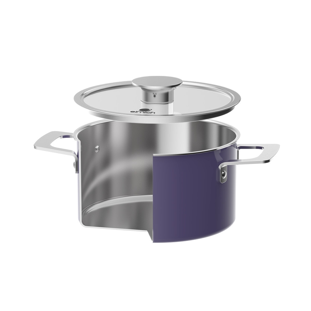 Bộ nồi Inox liền khối Elmich Hera EL-8193 size 16,20,22 chảo 26cm