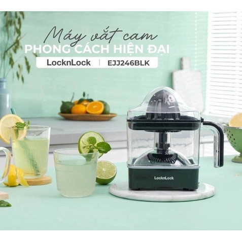 Máy Vắt Cam Thế Hệ Mới Locknlock Citrus Juicer 0,9L EJJ246BLK (EJJ246) - Hàng Chính Hãng