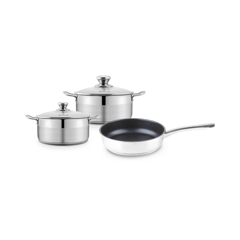 Bộ nồi inox Elmich Smartcook SM2104MN size Nồi 18, 22, chảo 26cm