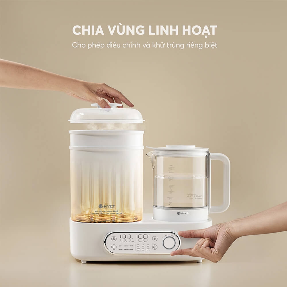 Máy tiệt trùng sấy khô và đun nước đa năng Elmich babycare PTE-8781