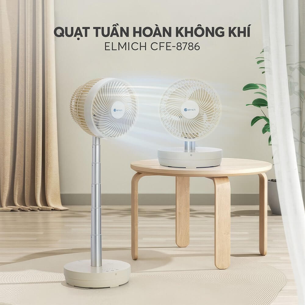 Quạt sạc tuần hoàn không khí Elmich CFE-8786