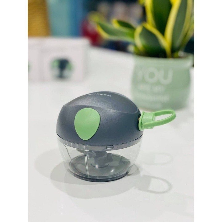 Dụng Cụ Xay Tỏi Ớt Thực Phẩm Mini Lock&Lock CKS321GRN 180ml - Màu Xanh Lá - Hàng Chính Hãng