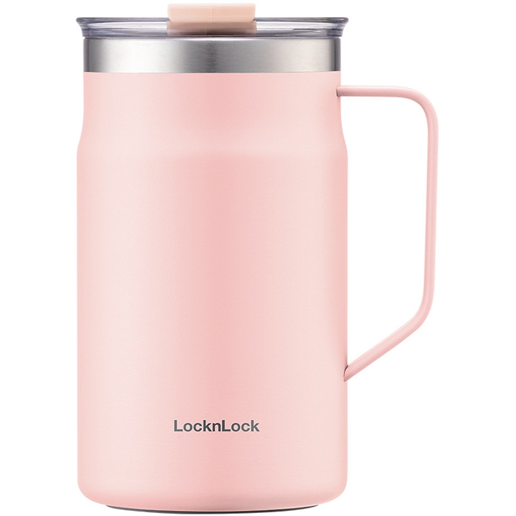 Ly giữ nhiệt LocknLock Metro Table Mug 600ml LHC4282, Hàng chính hãng, nắp xoay, quai cầm tiện lợi - JoyMall