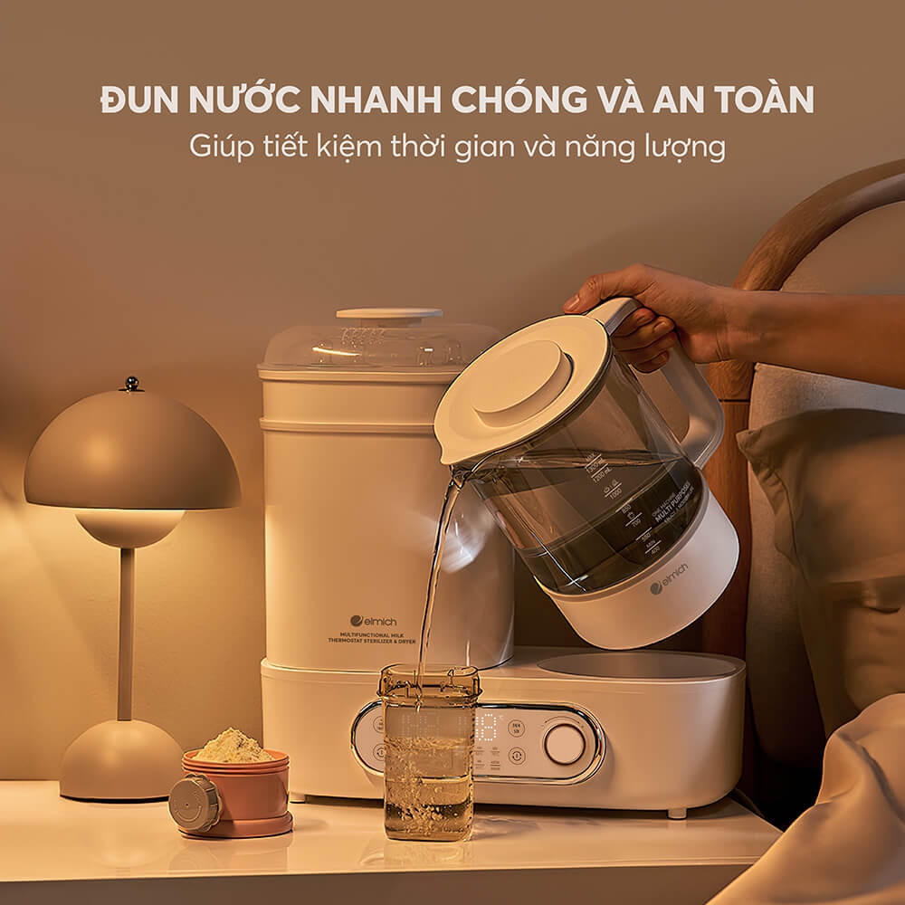 Máy tiệt trùng sấy khô và đun nước đa năng Elmich babycare PTE-8781