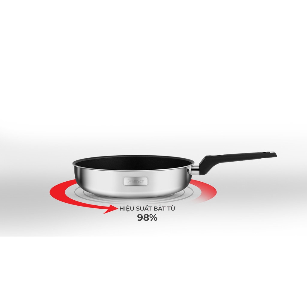 Bộ chảo inox chống dính đáy liền Elmich 2102OL size 20, 26cm