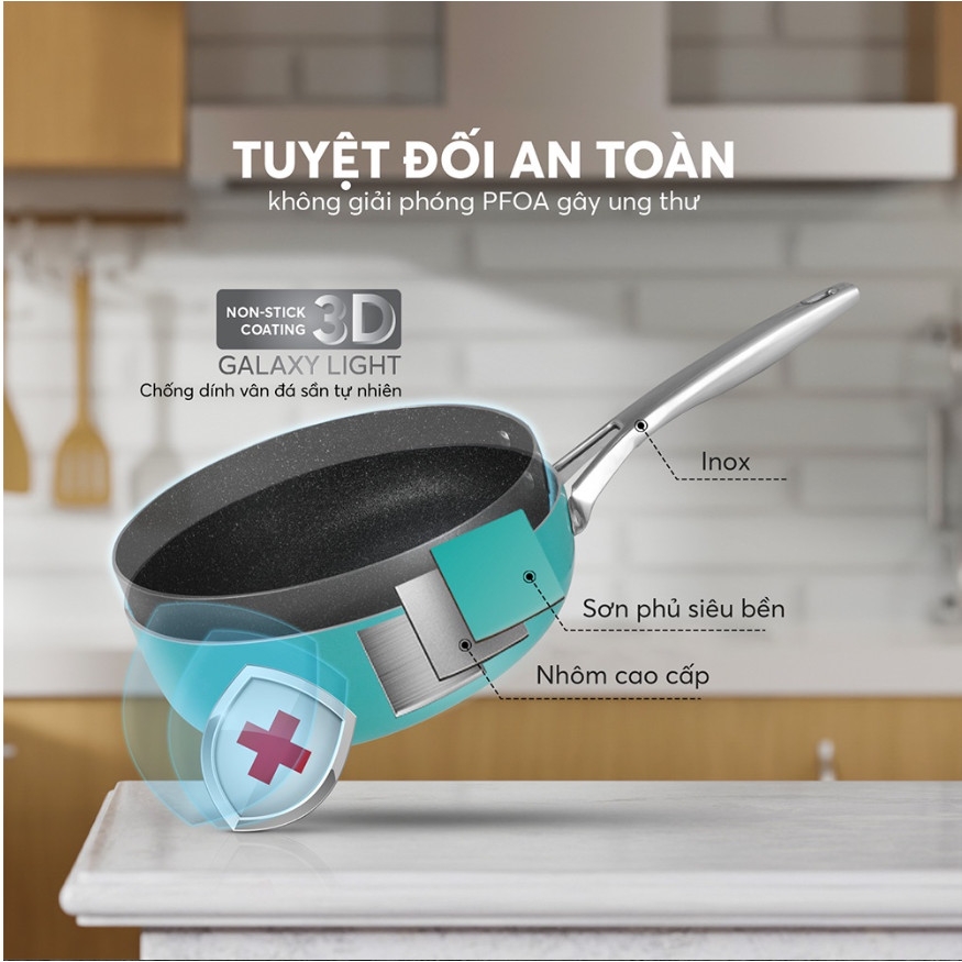 Chảo chống dính Full induction Elmich Hera EL-8270 size 26cm