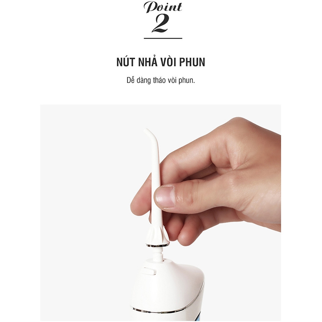 Máy Tăm Nước Không Dây LocknLock Cordless Oral Irrigator ENR156BLU - Màu Xanh Da Trời