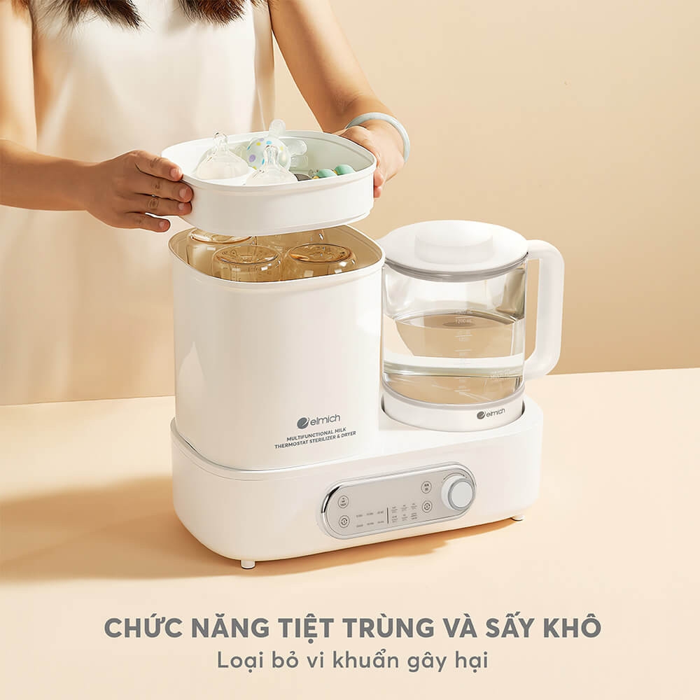 Máy tiệt trùng sấy khô và đun nước đa năng Elmich babycare PTE-8781