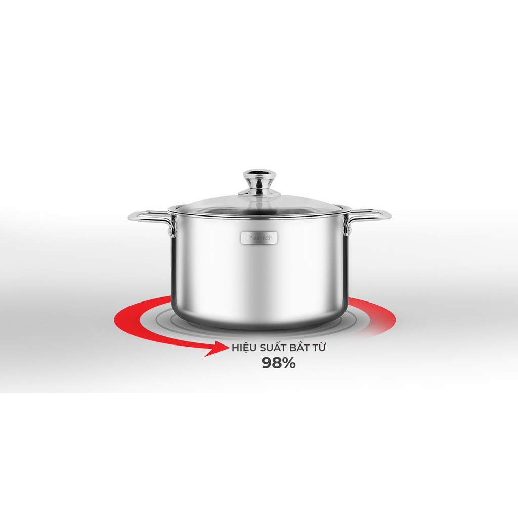 Bộ nồi inox dập nguyên khối Elmich Trimax Classic EL-2108OL Size 18, 20cm