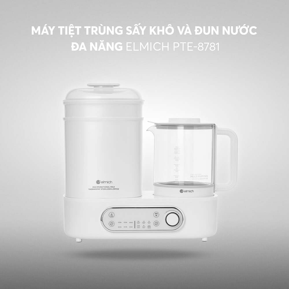 Máy tiệt trùng sấy khô và đun nước đa năng Elmich babycare PTE-8781