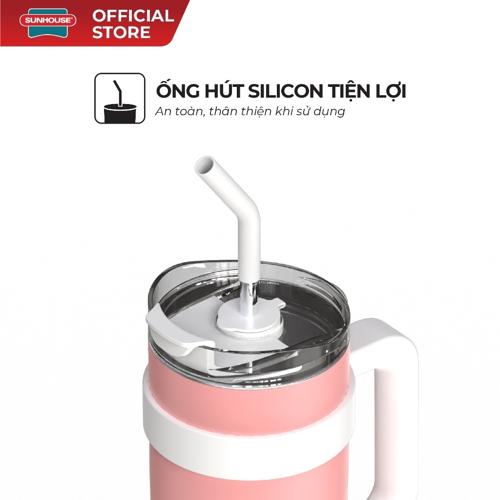 Bình Giữ Nhiệt Sunhouse KS-TU1200SP 1200ml, Hàng Chính Hãng, Inox 304, Giữ Nhiệt Đến 8h - JoyMall