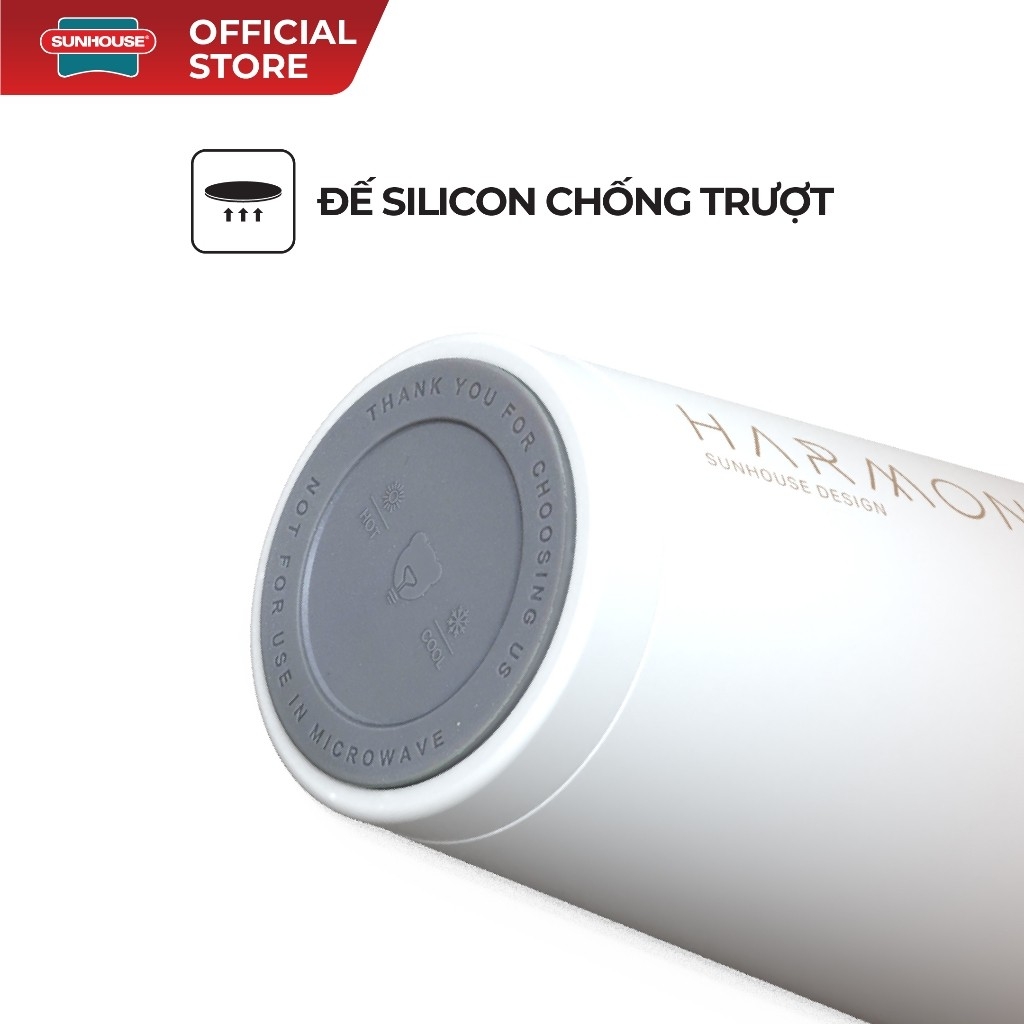 Bình Giữ Nhiệt Sunhouse KS-TU500 500ml, Hàng Chính Hãng, Inox 316, Giữ Nhiệt Nóng Lạnh - JoyMall