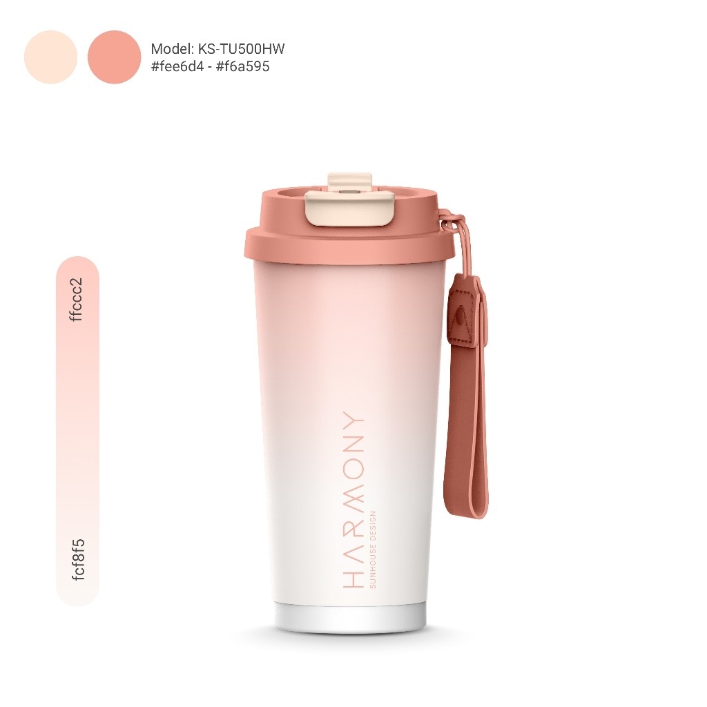 Bình Giữ Nhiệt Sunhouse KS-TU500 500ml, Hàng Chính Hãng, Inox 316, Giữ Nhiệt Nóng Lạnh - JoyMall