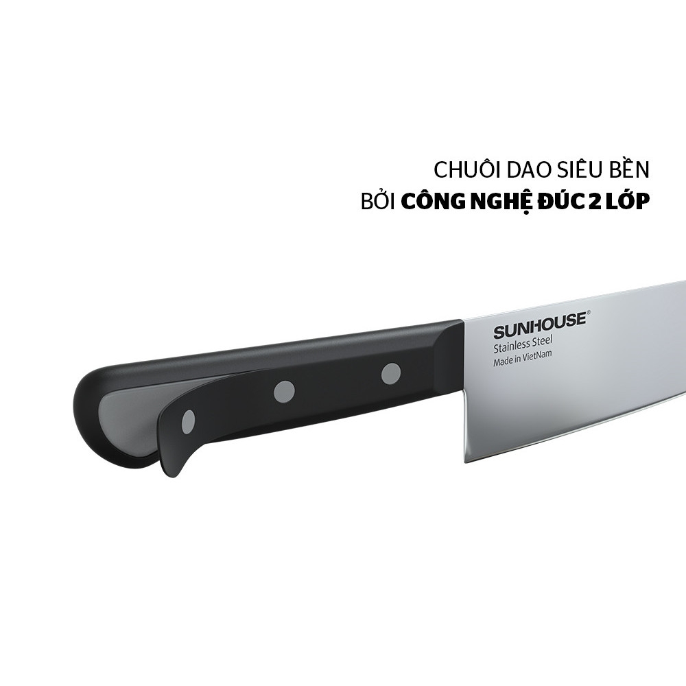 Dao Làm Bếp Đa Năng Sunhouse KS-KN165KS, Hàng Chính Hãng, Thép Không Gỉ - JoyMall
