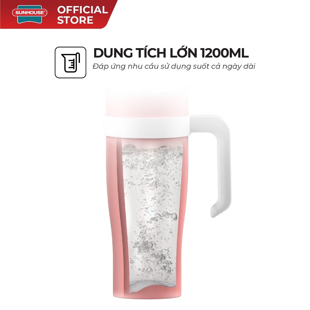 Bình Giữ Nhiệt Sunhouse KS-TU1200SP 1200ml, Hàng Chính Hãng, Inox 304, Giữ Nhiệt Đến 8h - JoyMall