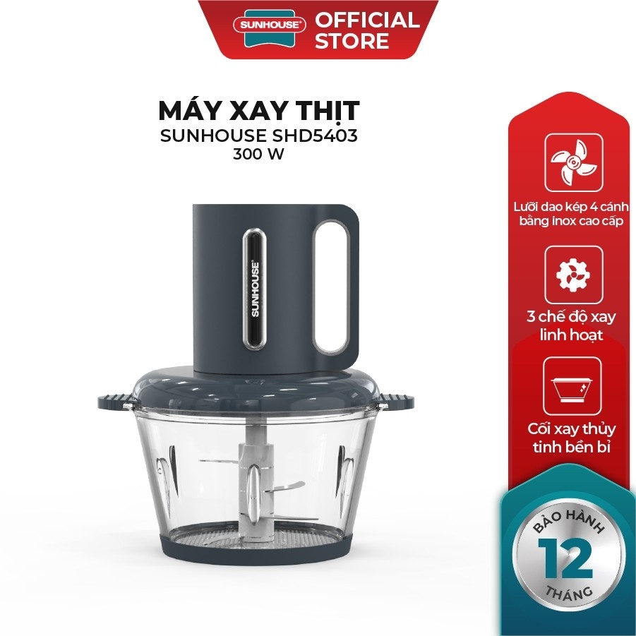 Máy Xay Thịt Sunhouse SHD5403 300W - 1.8L, Đa Chức Năng, Hàng Chính Hãng - JoyMall