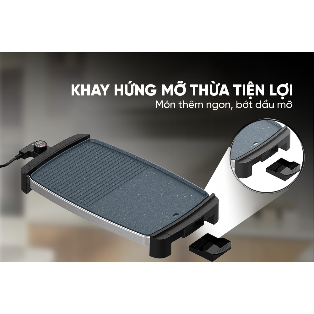 Bếp Nướng Điện Sunhouse SHD4612, Chống Dính Cao Cấp, Hàng Chính Hãng - JoyMall